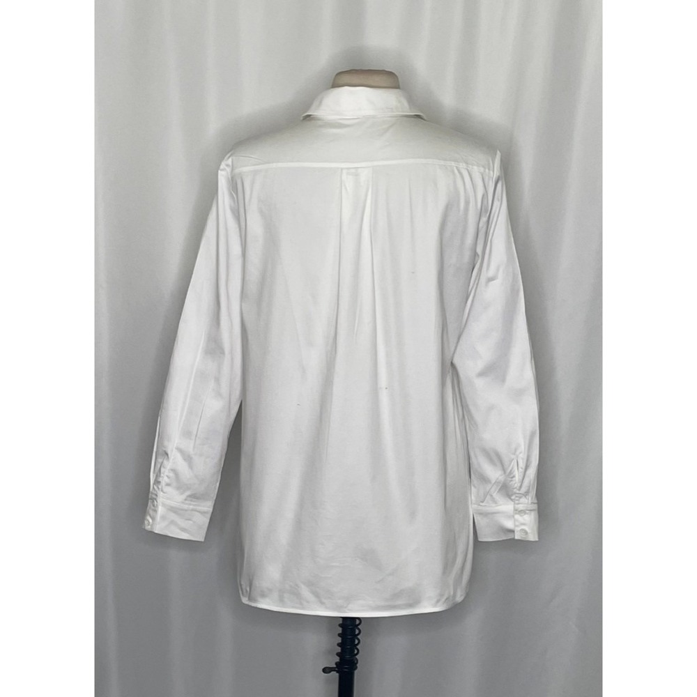 Alice + Olivia Classics Solid White Buttondown Sh… - image 7